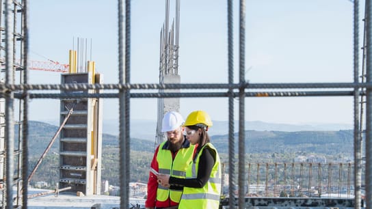 construction over landscape